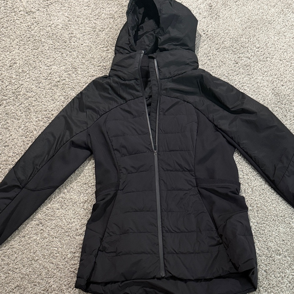 lululemon athletica Black Hooded Ski Jacket
